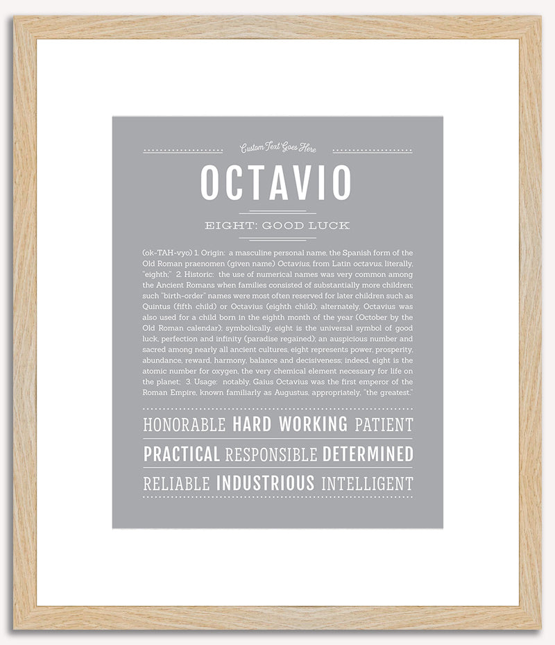 Octavio | Name Art Print