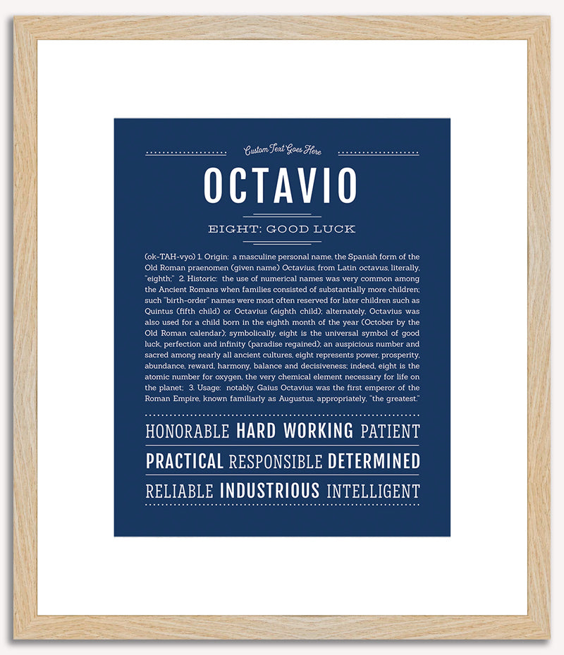 Octavio | Name Art Print