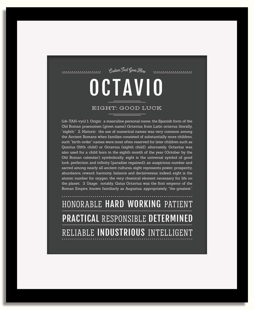 Frame Options | Charcoal Gray | Black Frame, Matted