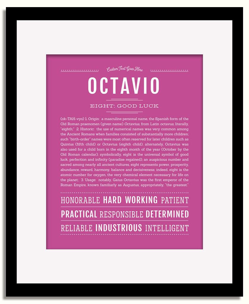 Frame Options | Dark Pink | Black Frame, Matted