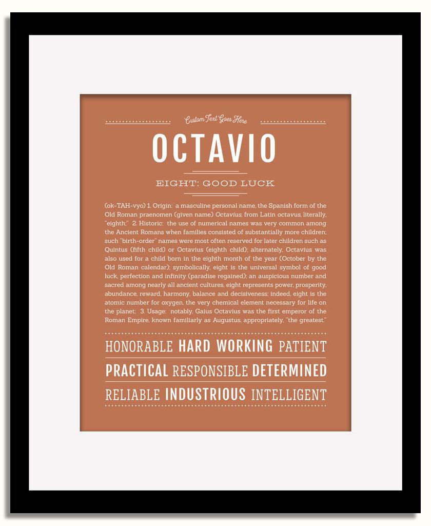 Frame Options | Terra Cotta | Black Frame, Matted