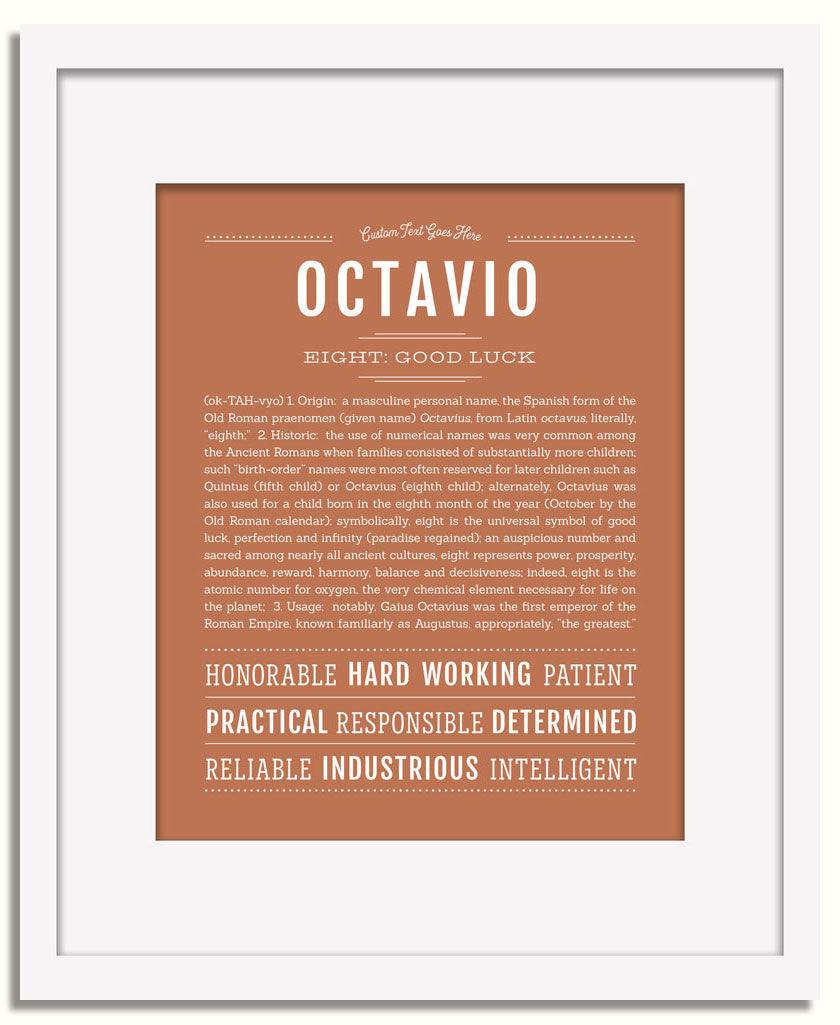 Frame Options | Terra Cotta | White Frame, Matted