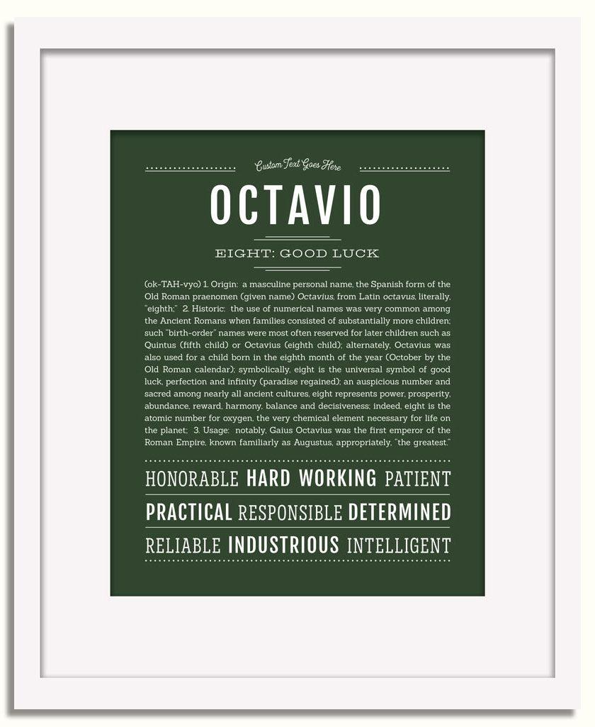 Frame Options | Deep Forest | White Frame, Matted