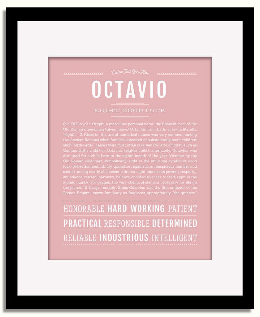 Frame Options | Dusty Rose | Black Frame, Matted