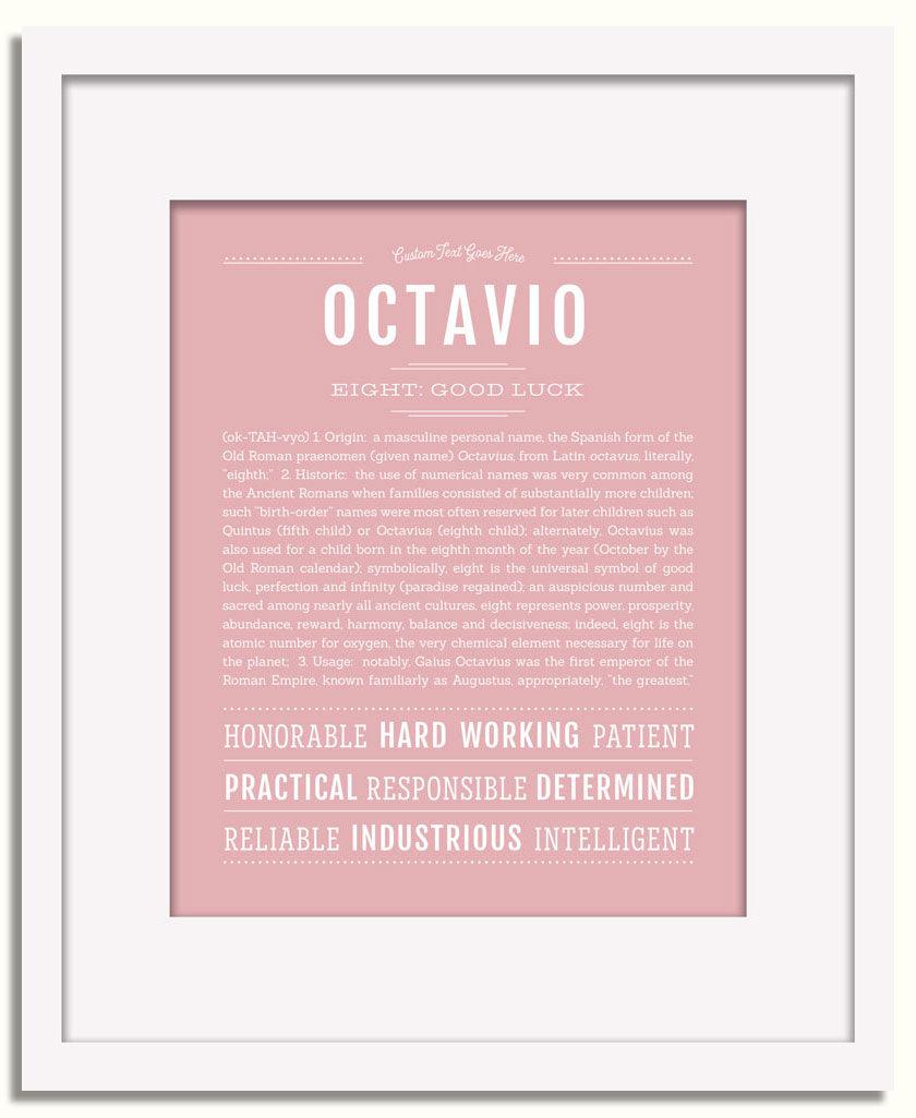 Frame Options | Dusty Rose | White Frame, Matted