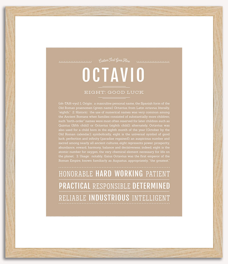 Octavio | Name Art Print