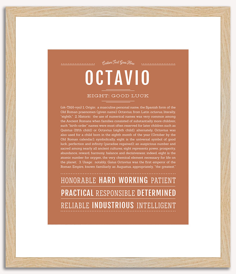 Octavio | Name Art Print