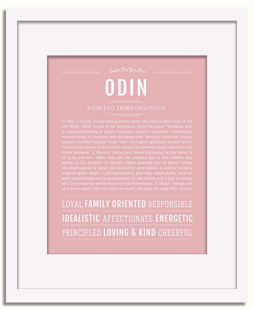 Frame Options | Dusty Rose | White Frame, Matted