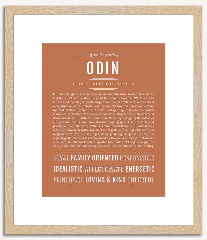 Odin | Name Art Print