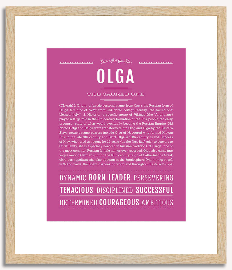 Olga | Name Art Print