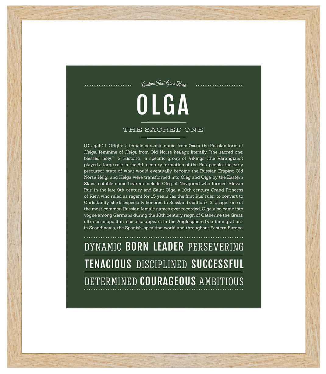 Olga | Name Art Print