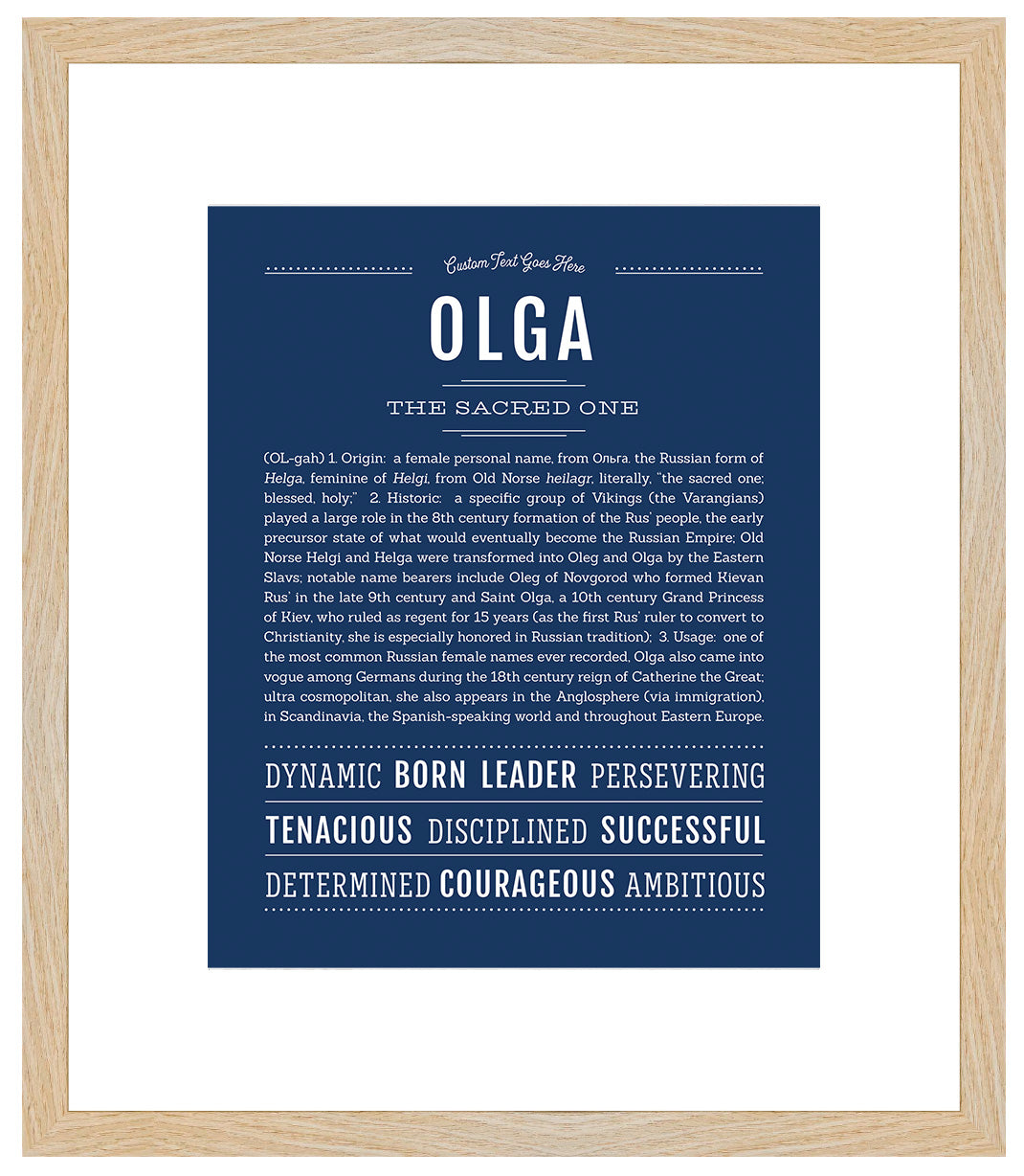 Olga | Name Art Print