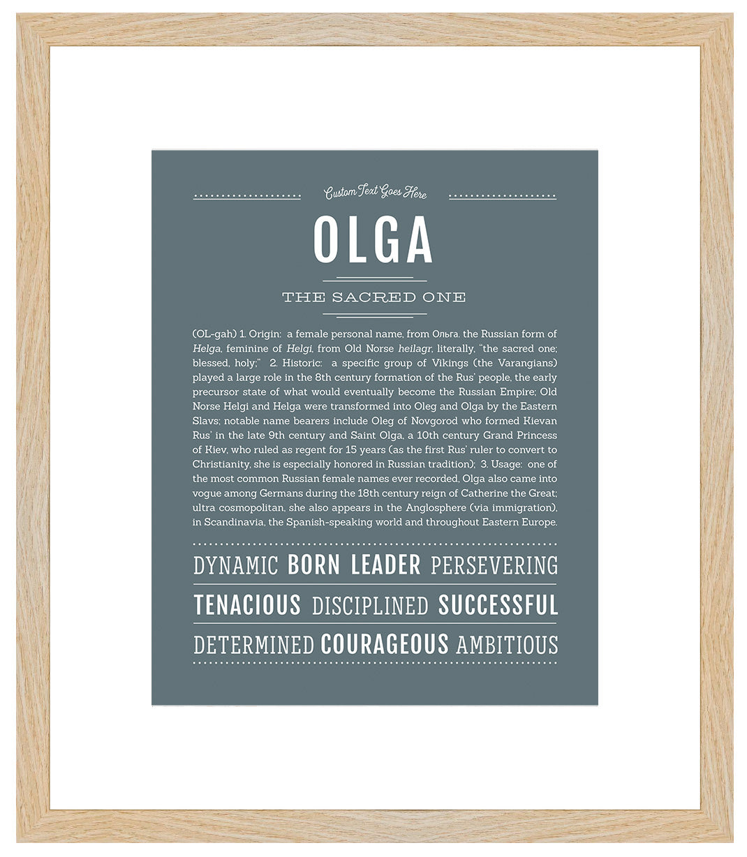 Olga | Name Art Print