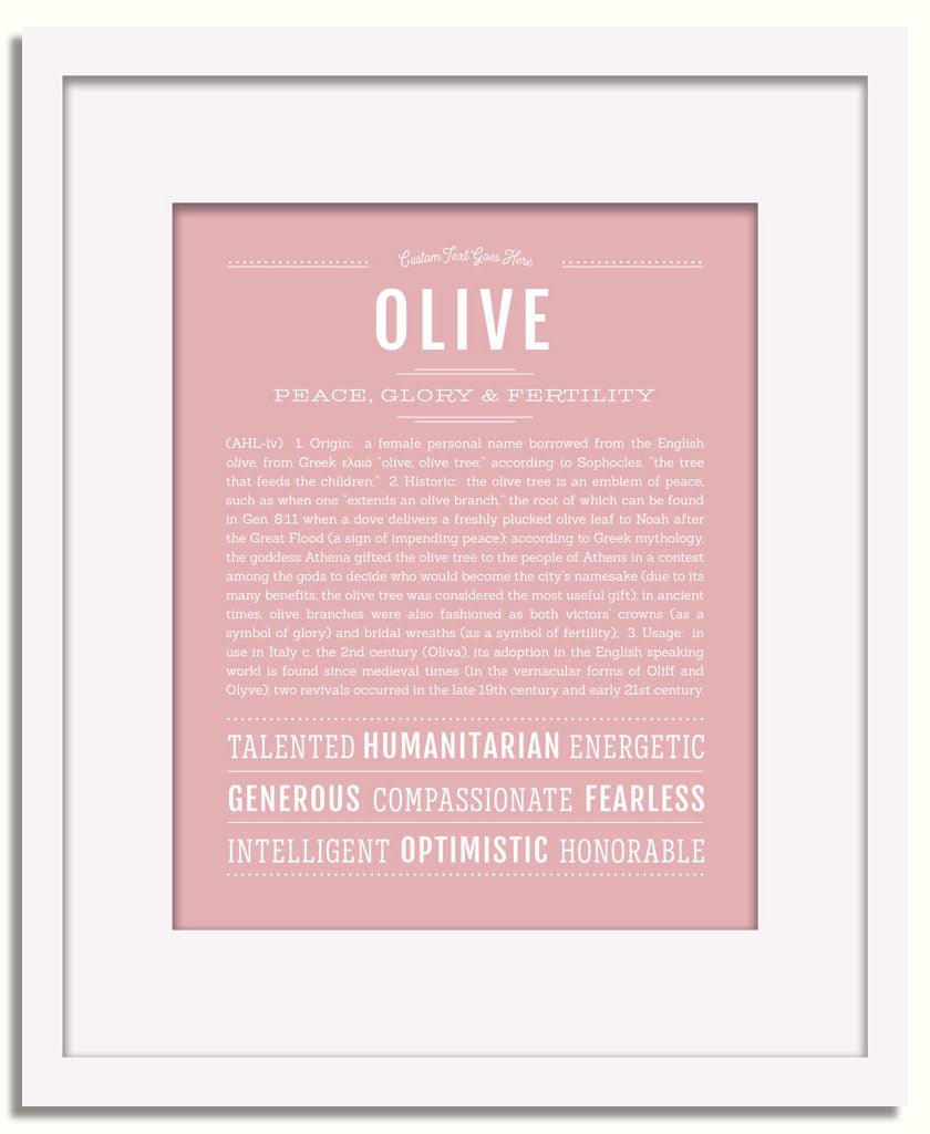 Frame Options | Dusty Rose | White Frame, Matted