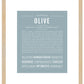 Olive | Name Art Print