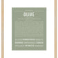 Olive | Name Art Print