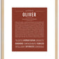 Oliver | Name Art Print