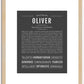 Oliver | Name Art Print