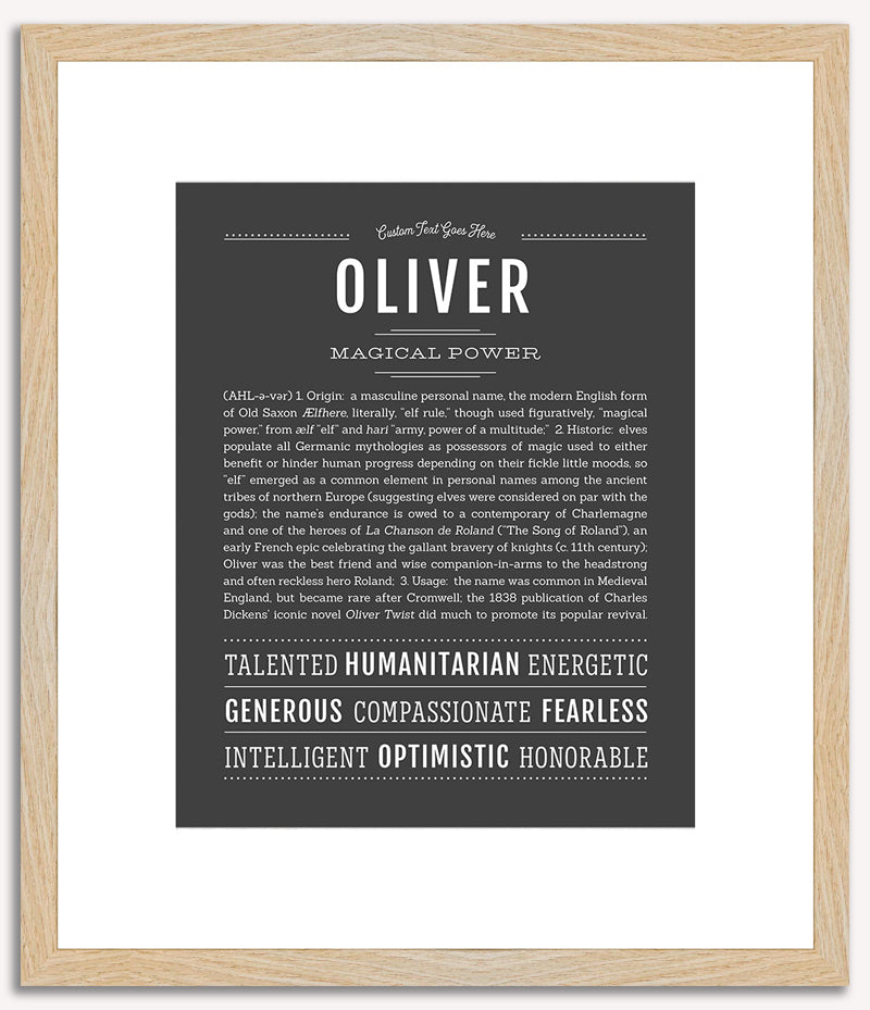 Oliver | Name Art Print