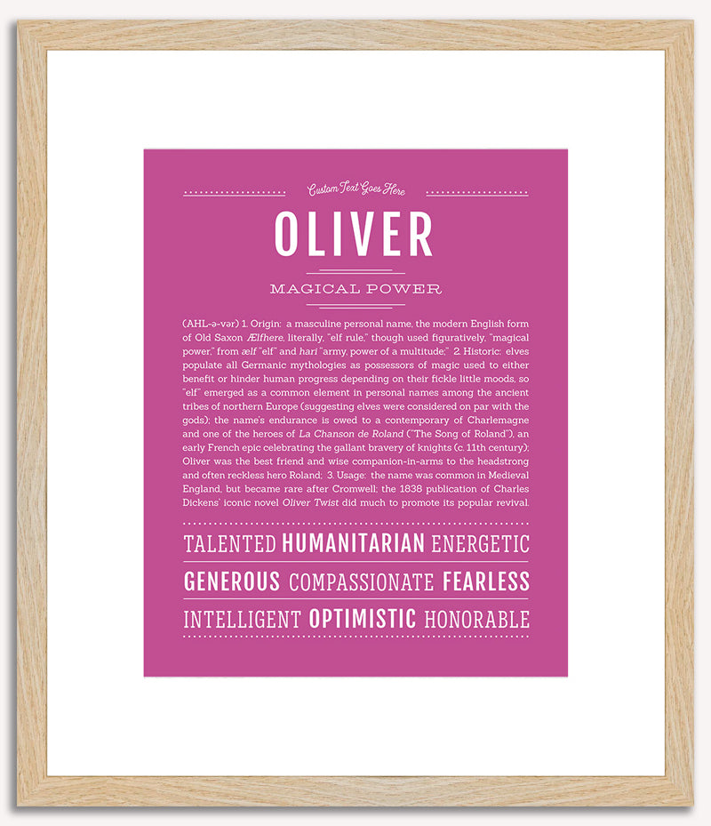 Oliver | Name Art Print