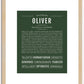 Oliver | Name Art Print