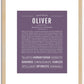 Oliver | Name Art Print