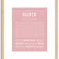 Oliver | Name Art Print