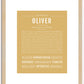 Oliver | Name Art Print