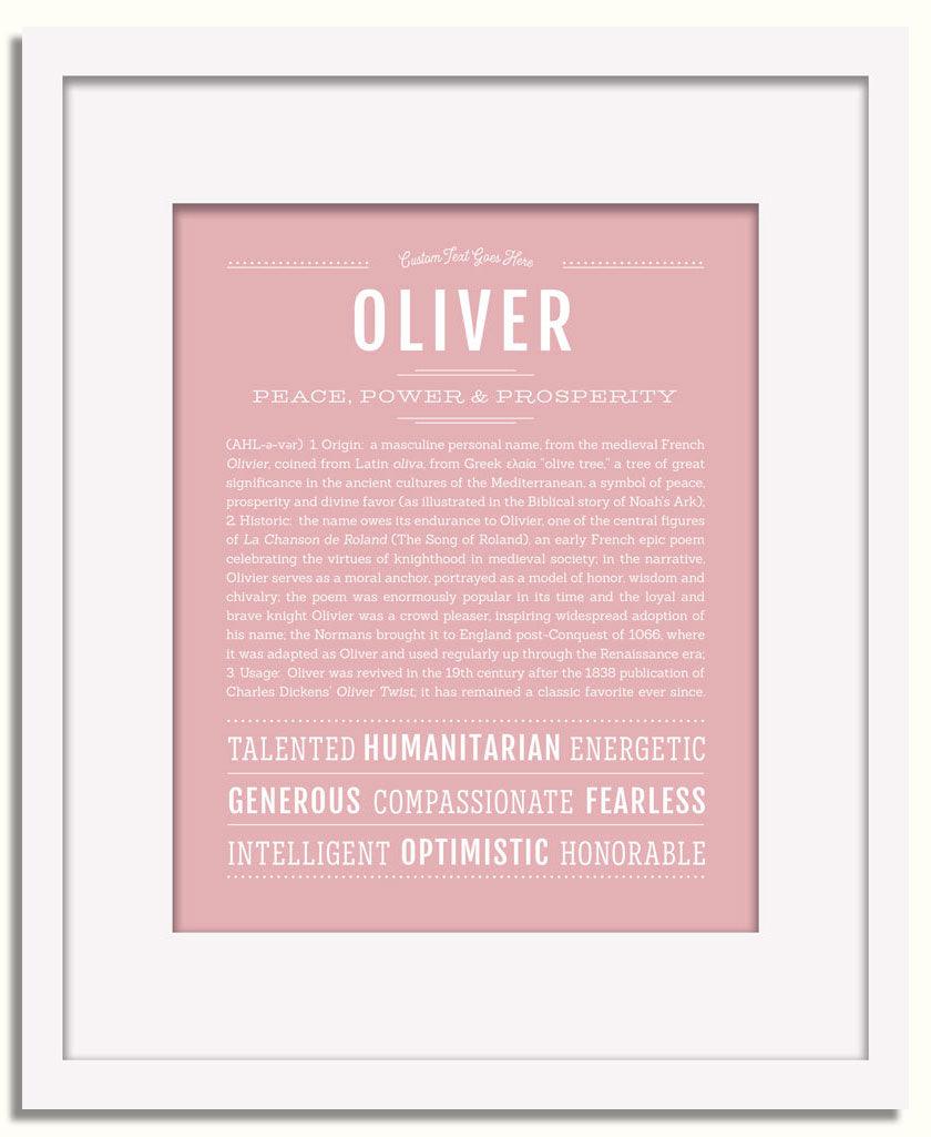 Frame Options | Dusty Rose | White Frame, Matted