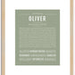 Oliver | Name Art Print