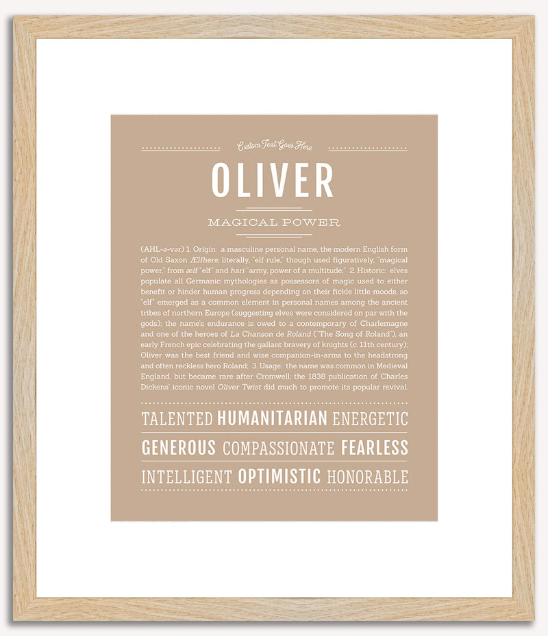 Oliver | Name Art Print