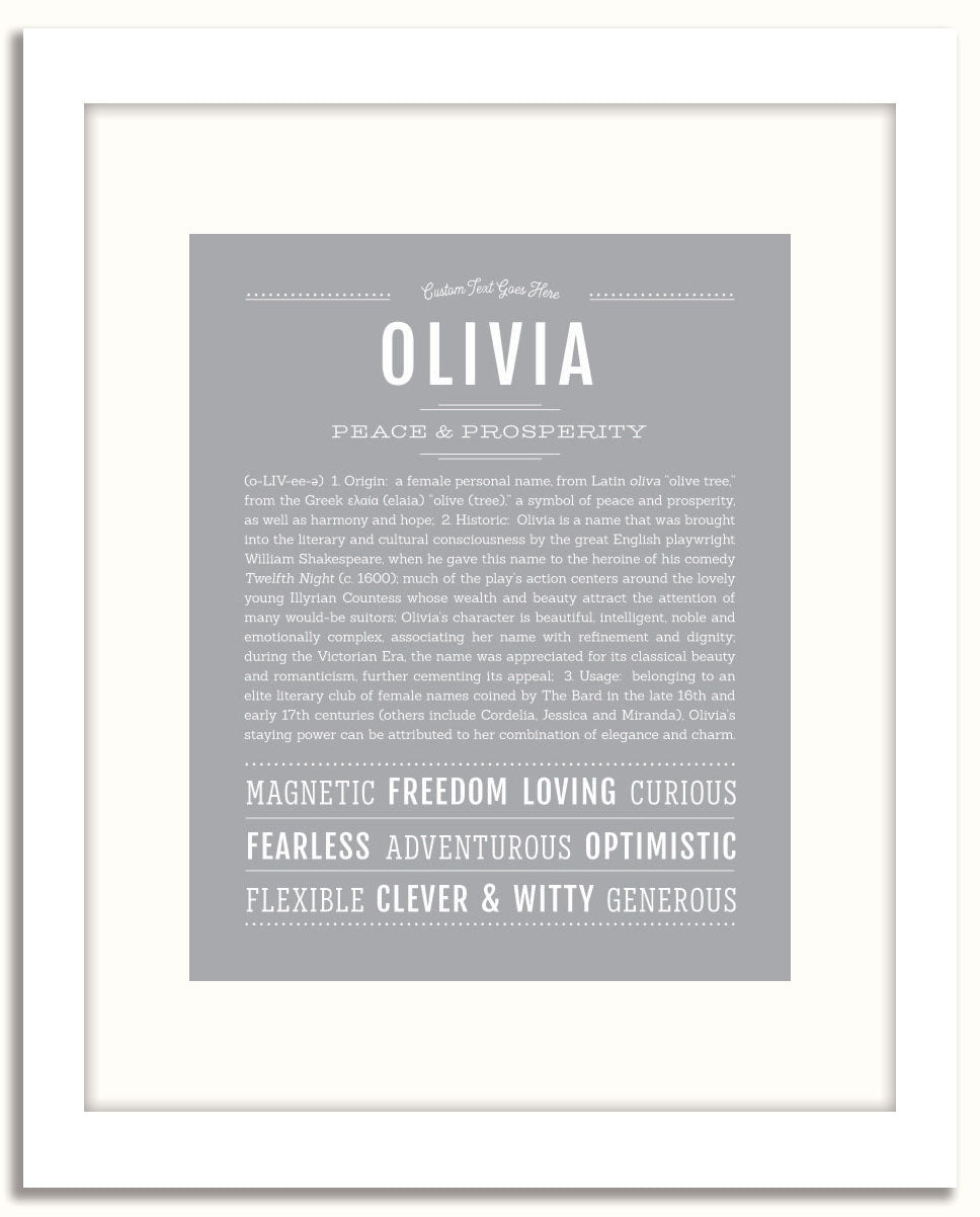 Frame Options | Light Gray | White Frame, Matted