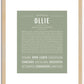 Ollie (male) | Name Art Print