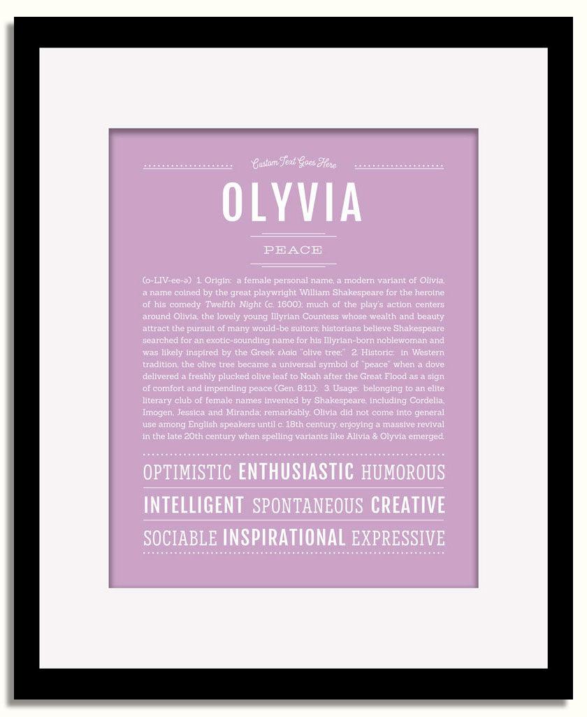 Frame Options | Lilac | Black Frame, Matted