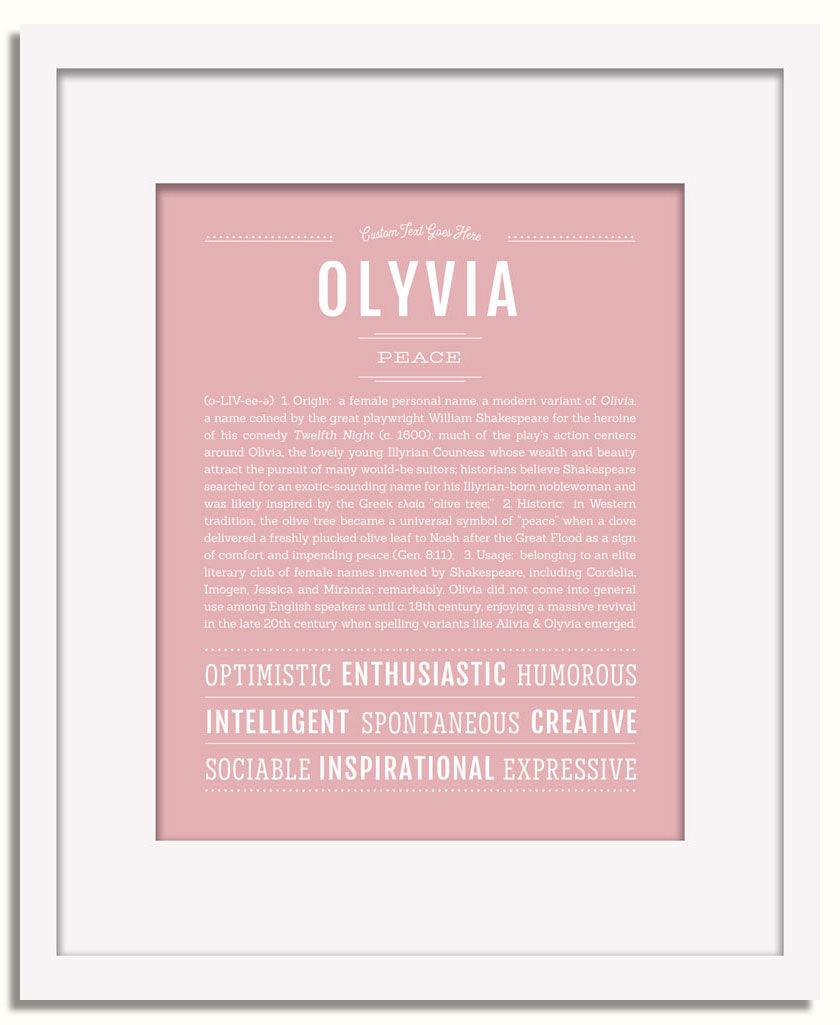 Frame Options | Dusty Rose | White Frame, Matted