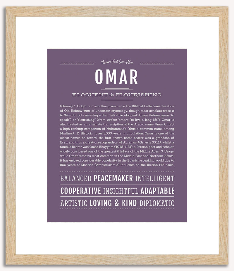 Omar | Name Art Print