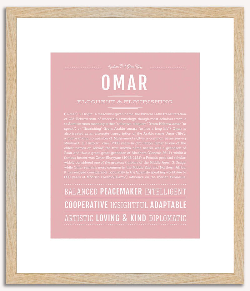 Omar | Name Art Print