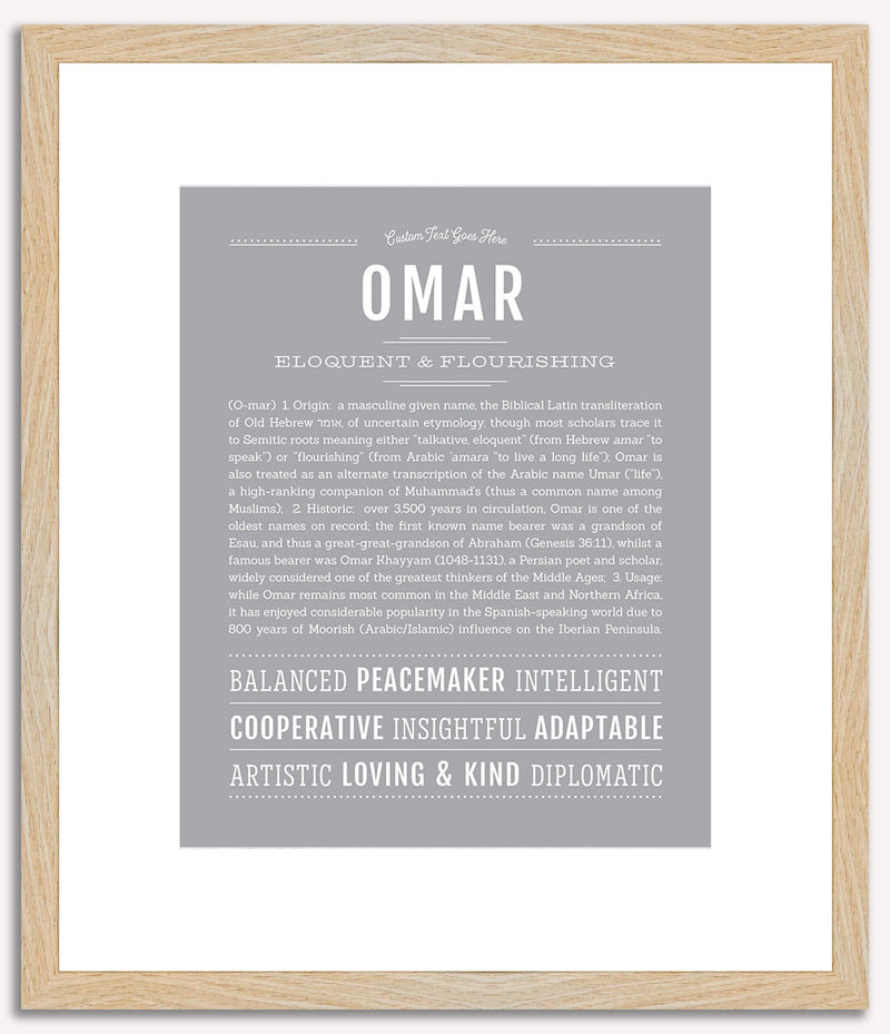 Omar | Name Art Print