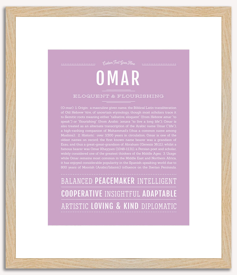 Omar | Name Art Print