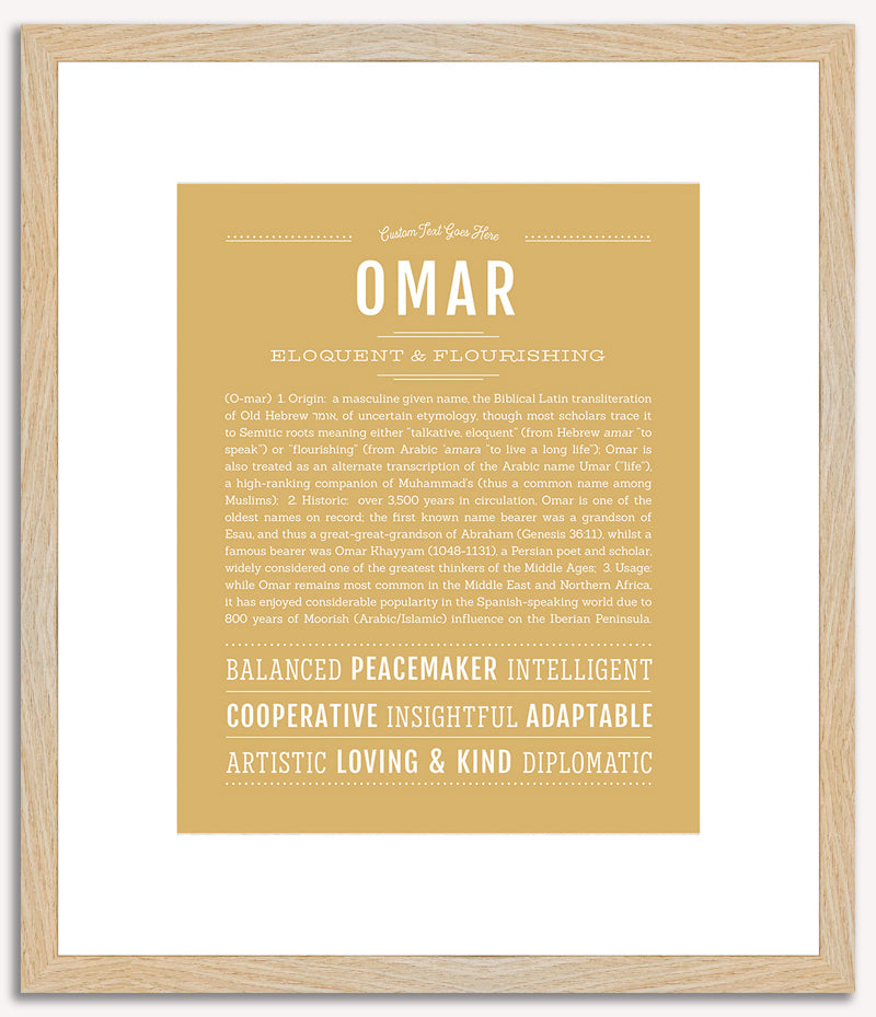 Omar | Name Art Print