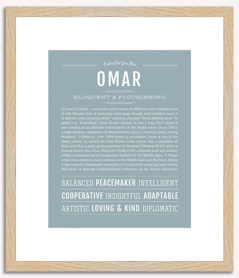 Omar | Name Art Print