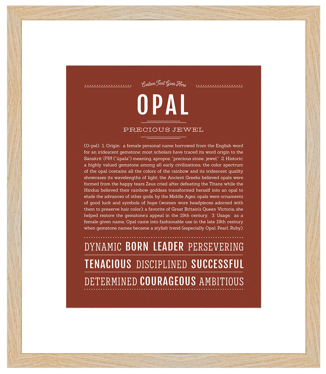 Opal | Name Art Print