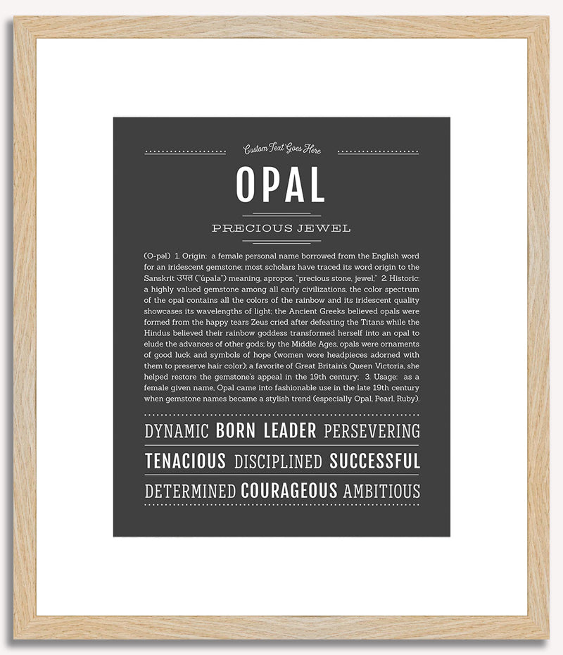 Opal | Name Art Print