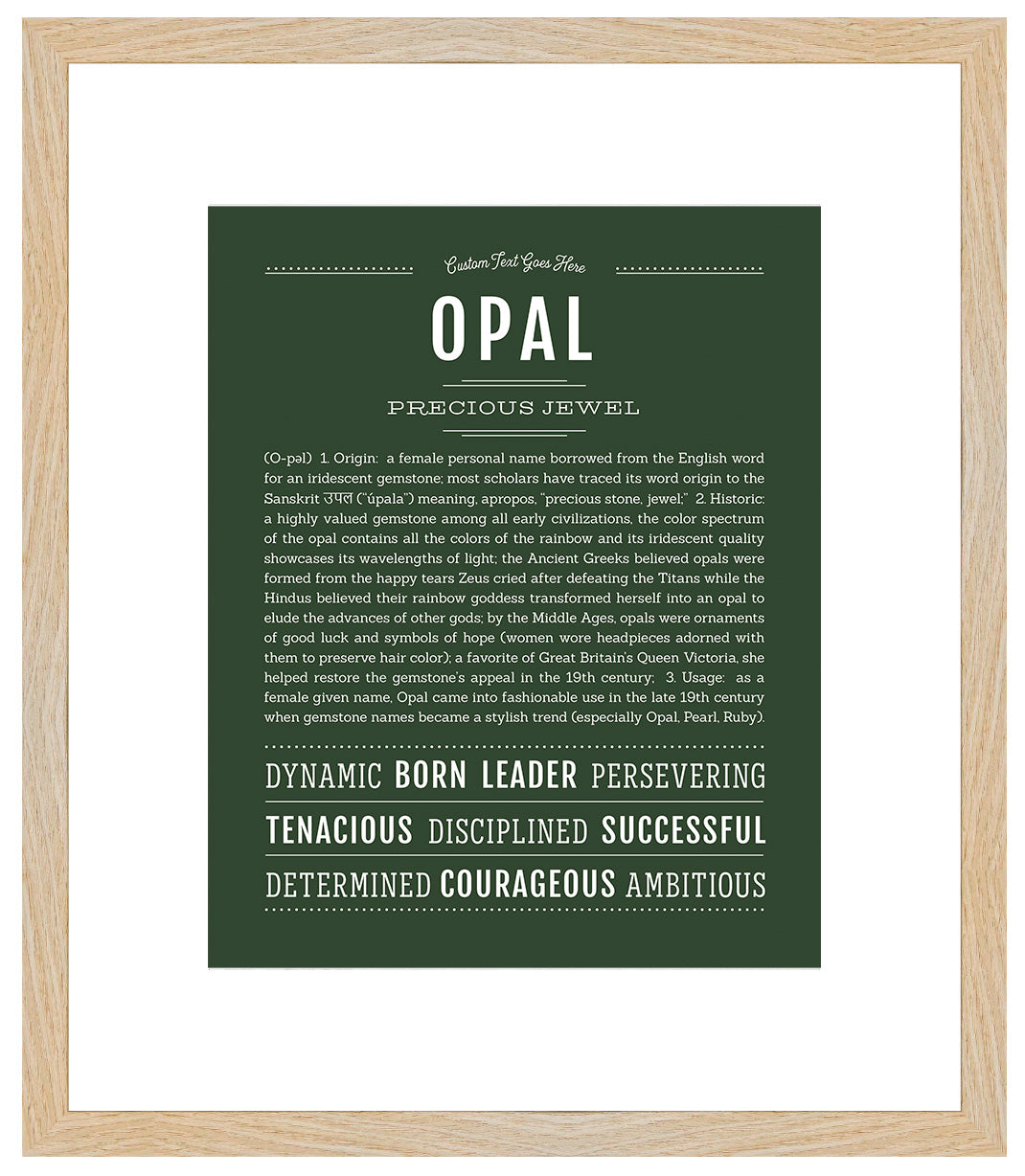 Opal | Name Art Print