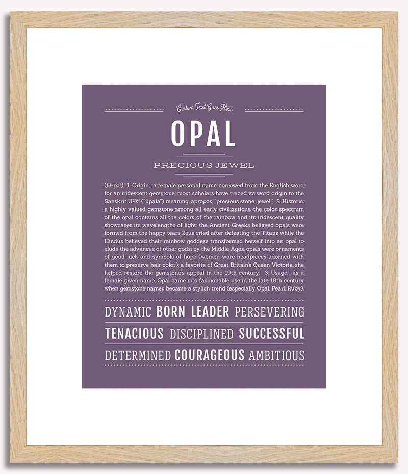 Opal | Name Art Print