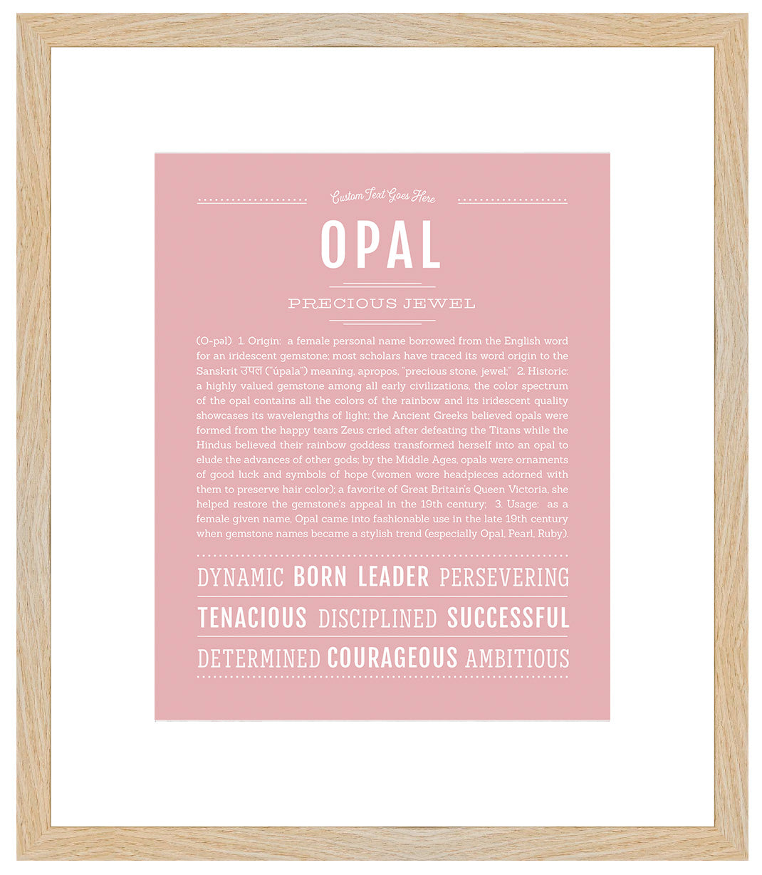 Opal | Name Art Print