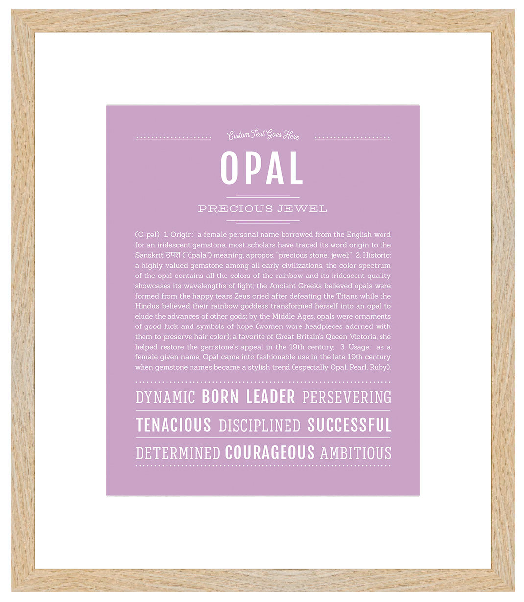 Opal | Name Art Print