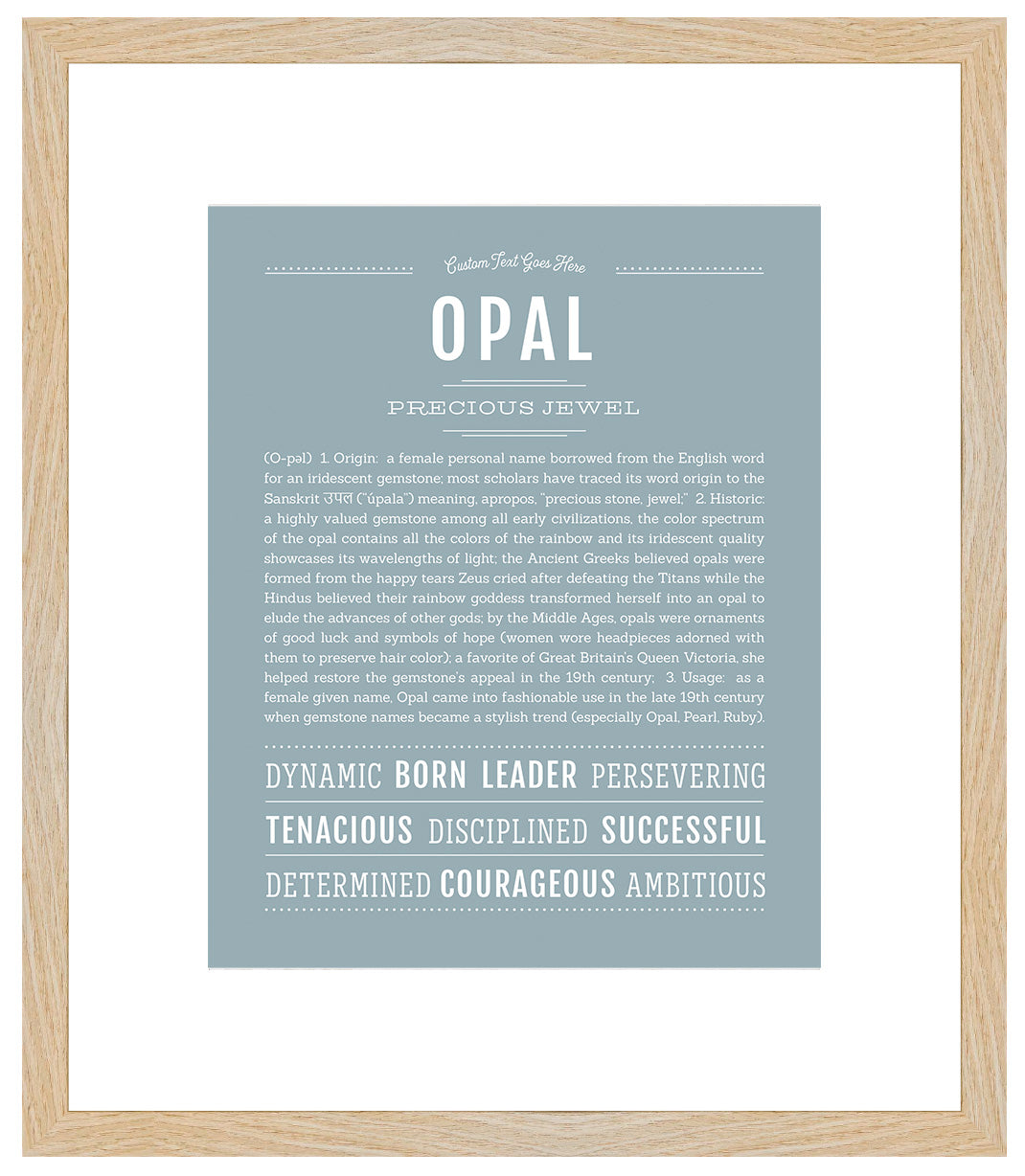 Opal | Name Art Print