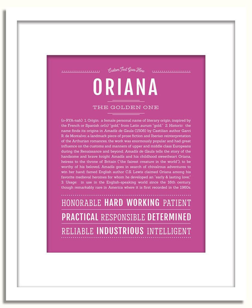 Frame Options | Dark Pink | White Frame, Matted