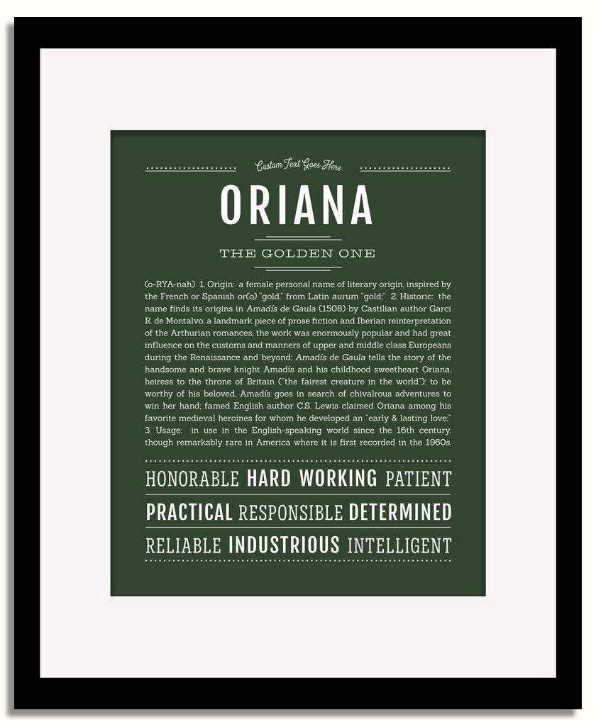 Frame Options | Deep Forest | Black Frame, Matted